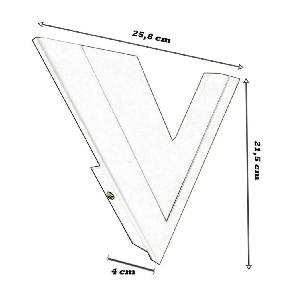 APPLIQUE LAMPADA LED ILLUMINAZIONE MODERNA PER PARETE DA MURO FORMA DI V CAMBIA 3 TONALITA' LUCE BIANCA