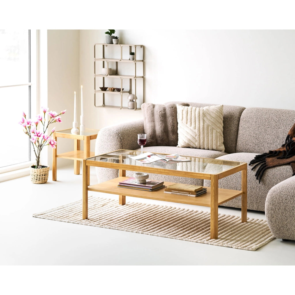 Tavolino Lourmarin, Marrone, Legno, 110x60x45 cm