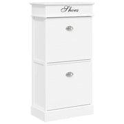 Scarpiera Bianca 50x28x98 cm in Legno di Paulownia cod mxl 49140