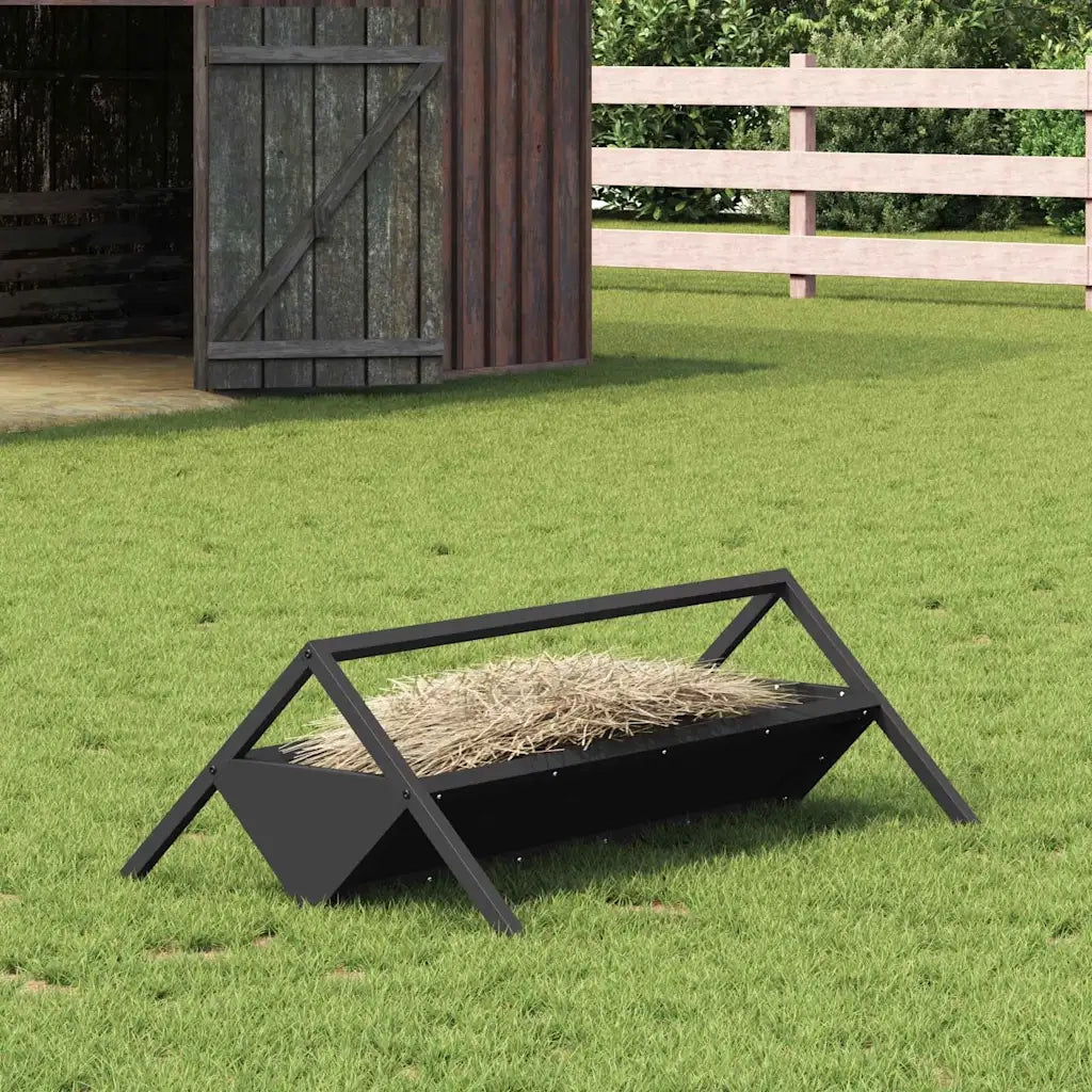 Abbeveratoio per bestiame Nero 111 x 76 x 38 cm CFW6465422
