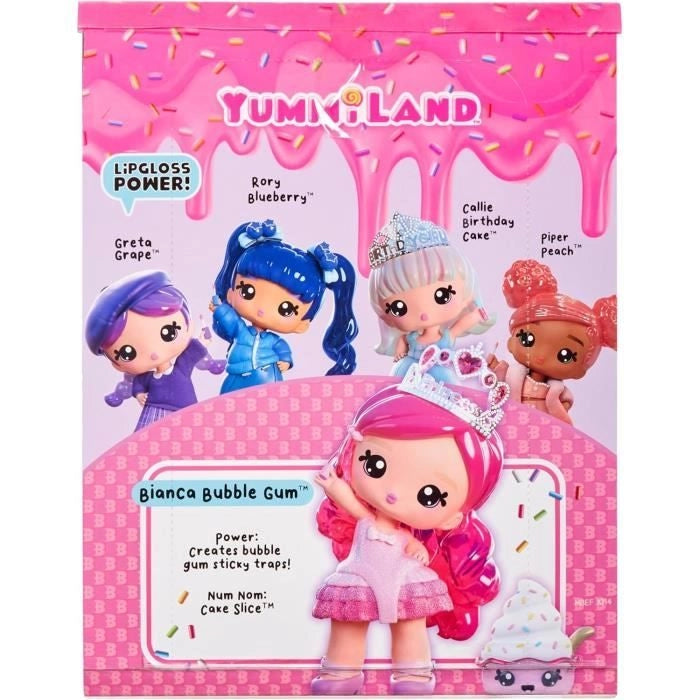 Yummiland - Bambola grande 25 cm da pettinare e coccolare - Pet + balsamo labbra profumato - Bianca - Età 4