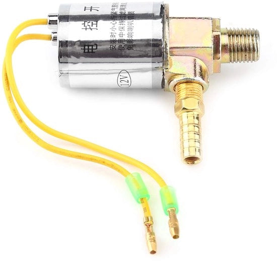 Vitello a Magnetorregolabile 12V - Sistema di Sospensione a Luce - Fitting Barb 1/4 Pollici - Adatto per auto/truck/treno - 100% nuovo - Valvola di Regolazione dell'Aria