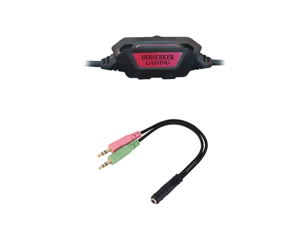 Cuffie EIKTHYRNIR Gaming Over-Ear Auricolari da Gioco Stereo con Jack 3.5mm e USB Microfono per PC PS5 Xbox Switch – Nero