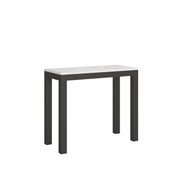Consolle allungabile 90x40/300 cm Everyday Evolution telaio Antracite - Bianco Frassino
