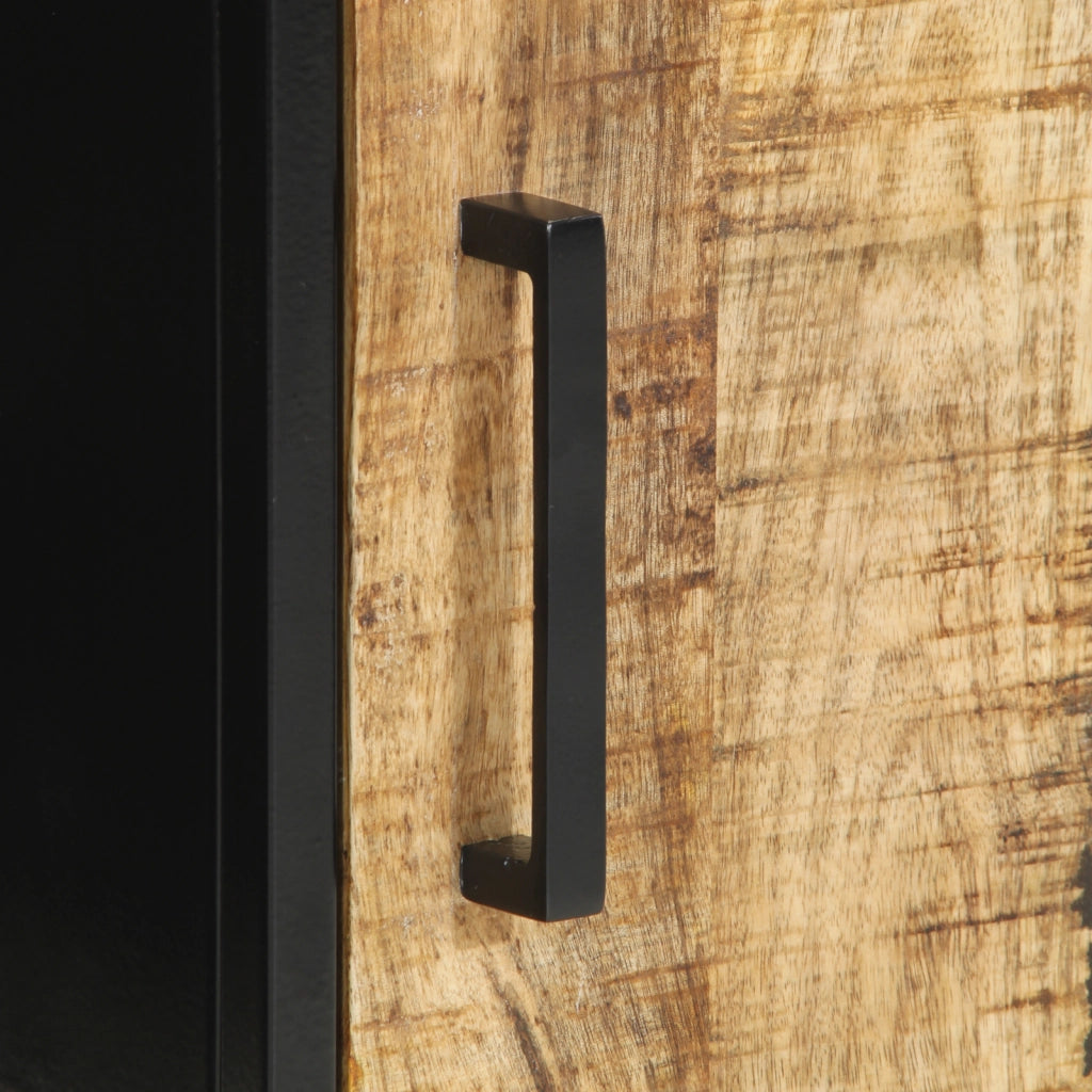 Comodino 30x30x40 cm Legno massello di mango grezzo
