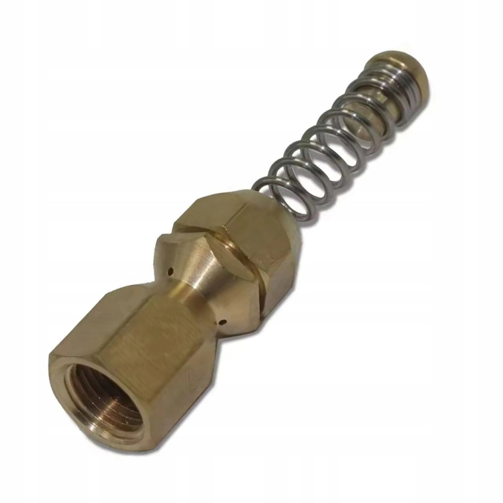 Ugello Rotante JetTwist Pro 1/8 BrassSpin – Flusso 3D per Pulizia Tubi | Filettatura 1/8" | Ottone
