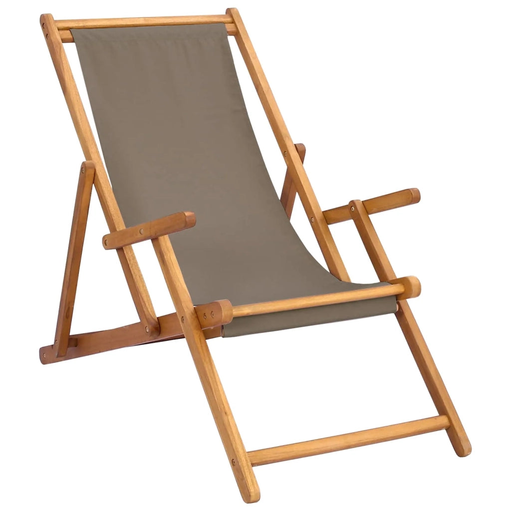 Sedia da spiaggia Tortora Legno di teak solido