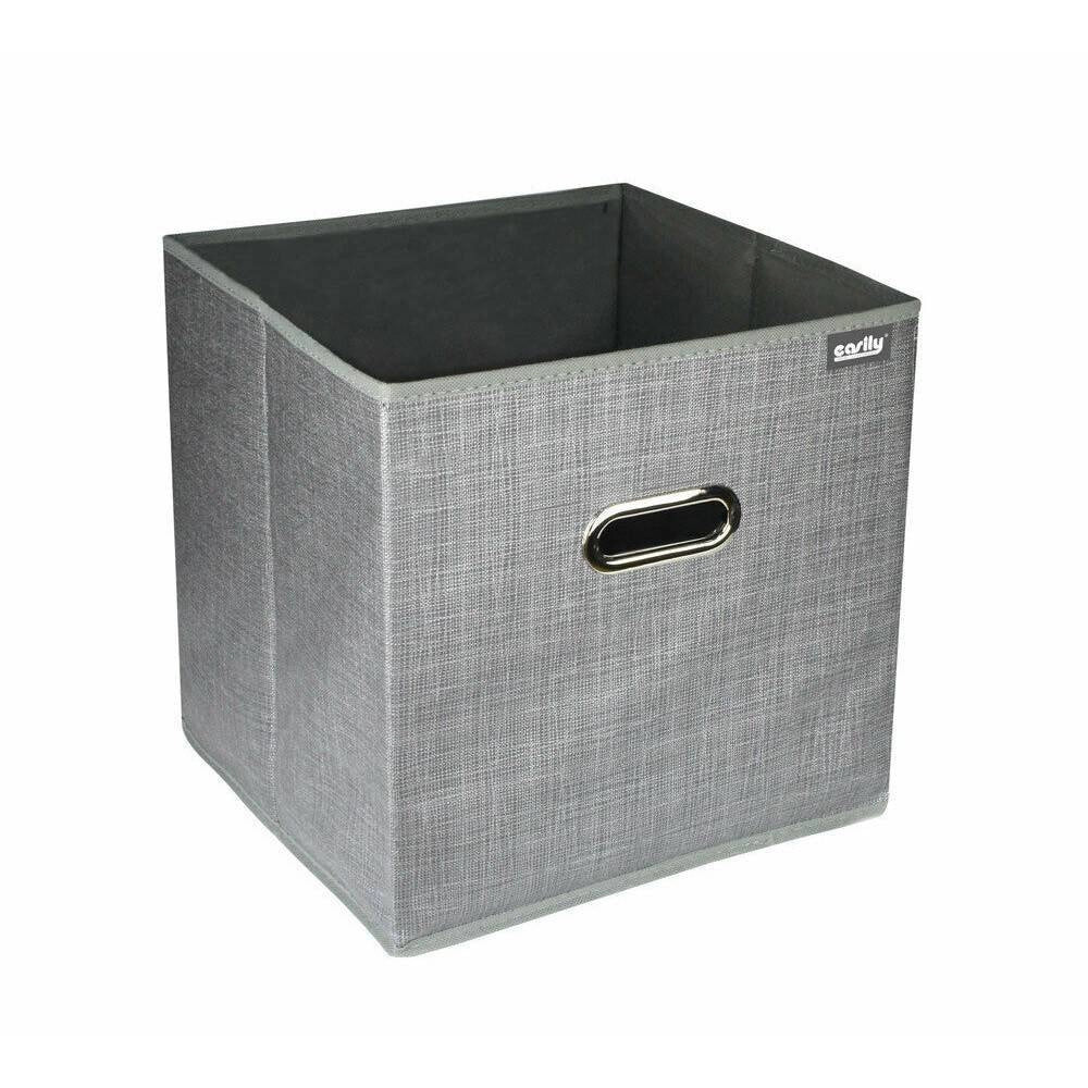 Trade Shop - Scatola Portadocumenti Di Archiviazione Ufficio Box Portatutto 25x25x25cm 69686 -