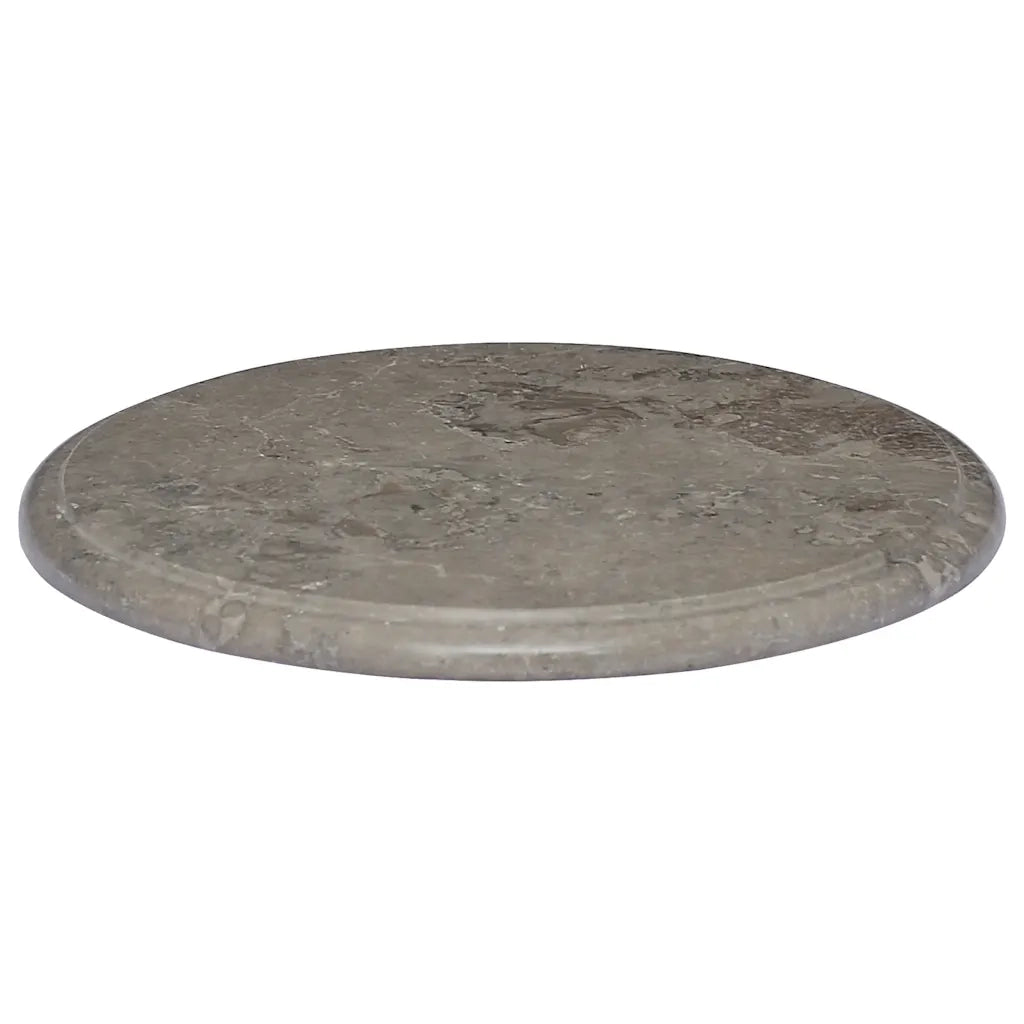 Piano per Tavolo | Superficie Tavolo | Piano Scrivania Grigio ?40x2,5 cm in Marmo