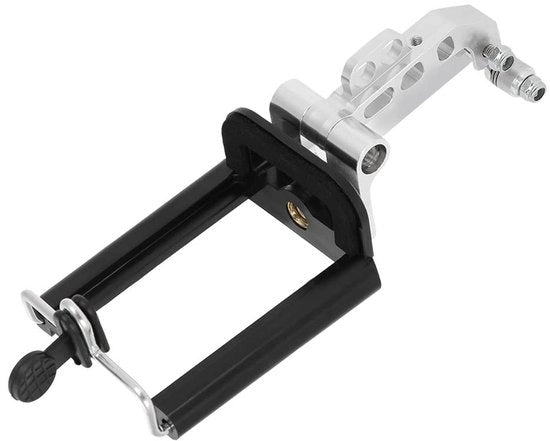 Supporto per Telefono Regolabile - Supporto Telefonico Utile - Supporto Telefonico Solido - ABS - Adatto per Transmittente Flysky FS-I6 - Ideale per l'Uso - Base per Telefono