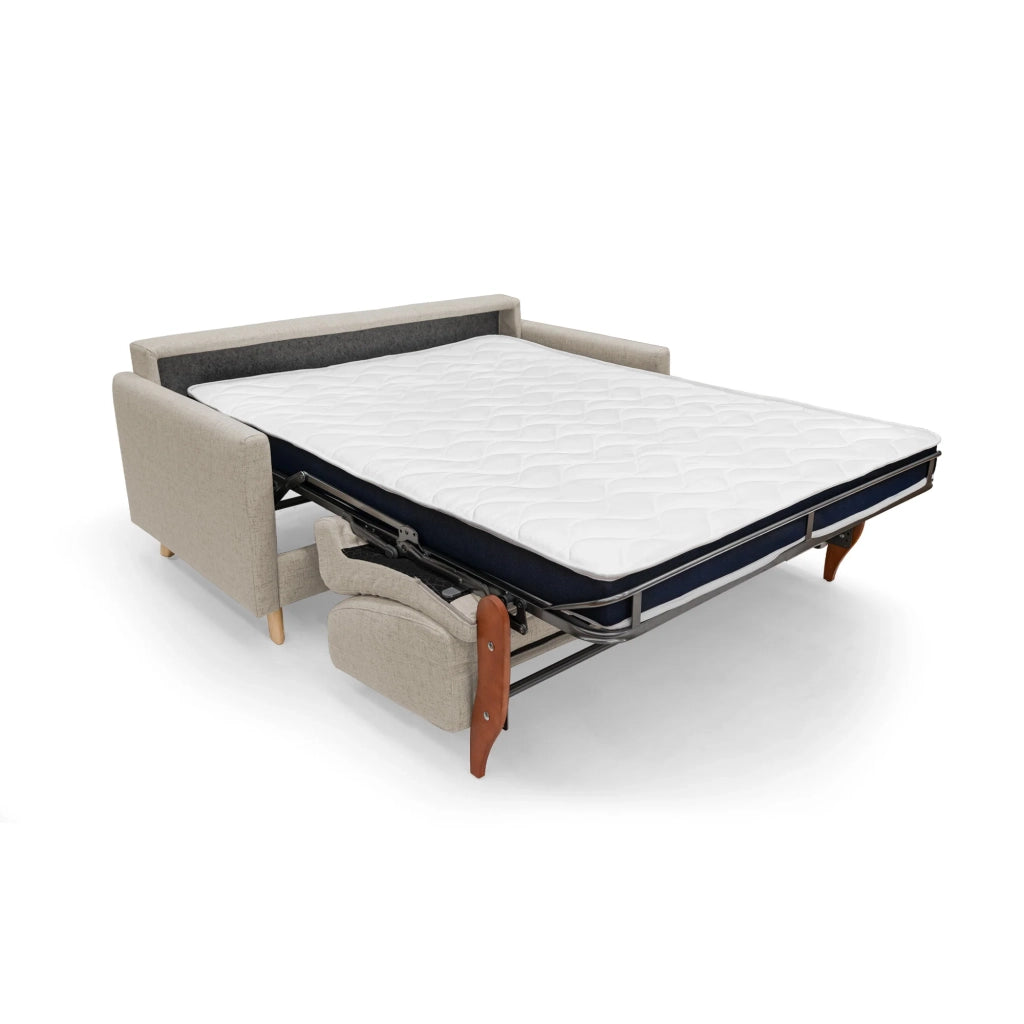 Edgar Divano letto matrimoniale in tessuto felis impermeabile T03 200 cm (mat. 160x197) beige