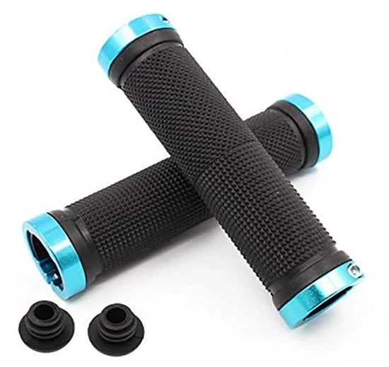 Manubri Antisnodo - Doppia Bloccatura - Lega di Alluminio - 130 mm - 28 mm di Diametro - Materiale di Alta Qualità - Manubri per Bicicletta