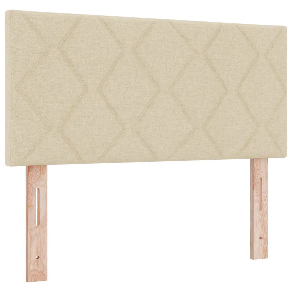 Letto a Sorgente LED con strisce LED Crema 120 x 200 cm Tessuto 3342511