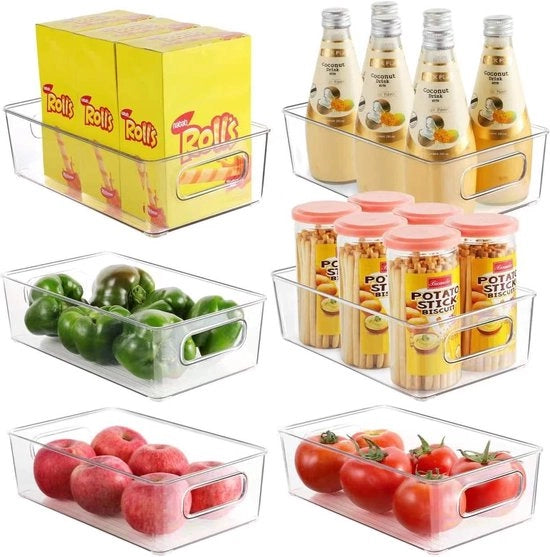 Organizzatore per frigorifero - contenitore di conservazione - scatole per frigorifero - scatole di conservazione durature - organizzatore per la cucina - scatole di conservazione - qualità premium