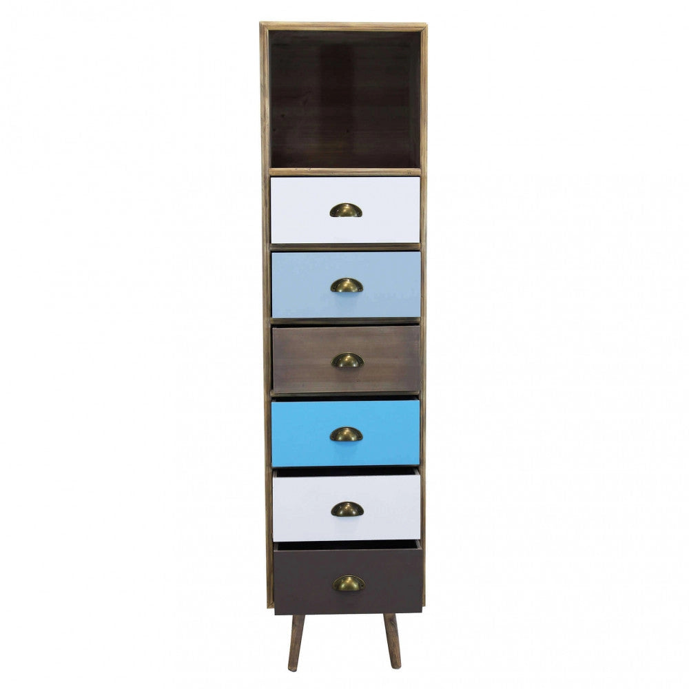 Mobiletto Orleans 40x36,5x144 h cm in Legno Multicolor