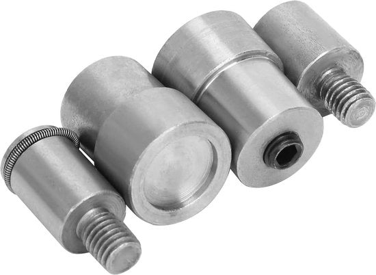 Set di sostituzione per 651 633 831 - Matrijs per chiodo a testa di rondella in acciaio inox argento - 4 pezzi - 7x5x3 cm