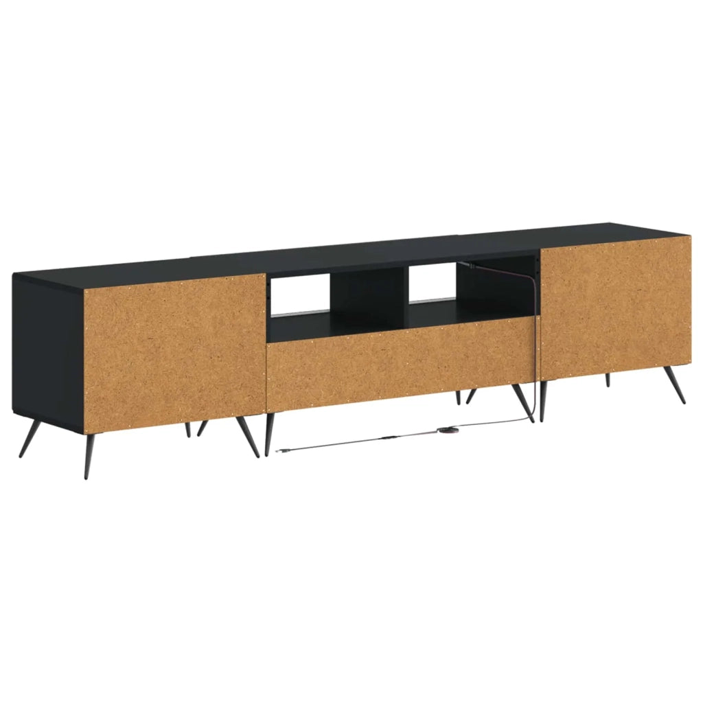 Mobile TV LED a 5 pezzi Nero Legno ingegnerizzato 3416919