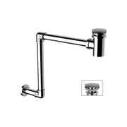 Sifone salvaspazio con piletta click-clack a s cromo