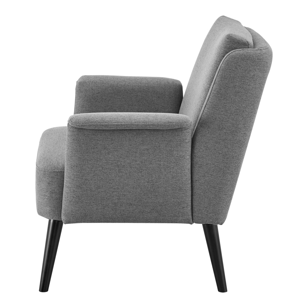 Poltrona soggiorno 83 x 73 x 75 cm grigio nero 03_0007123