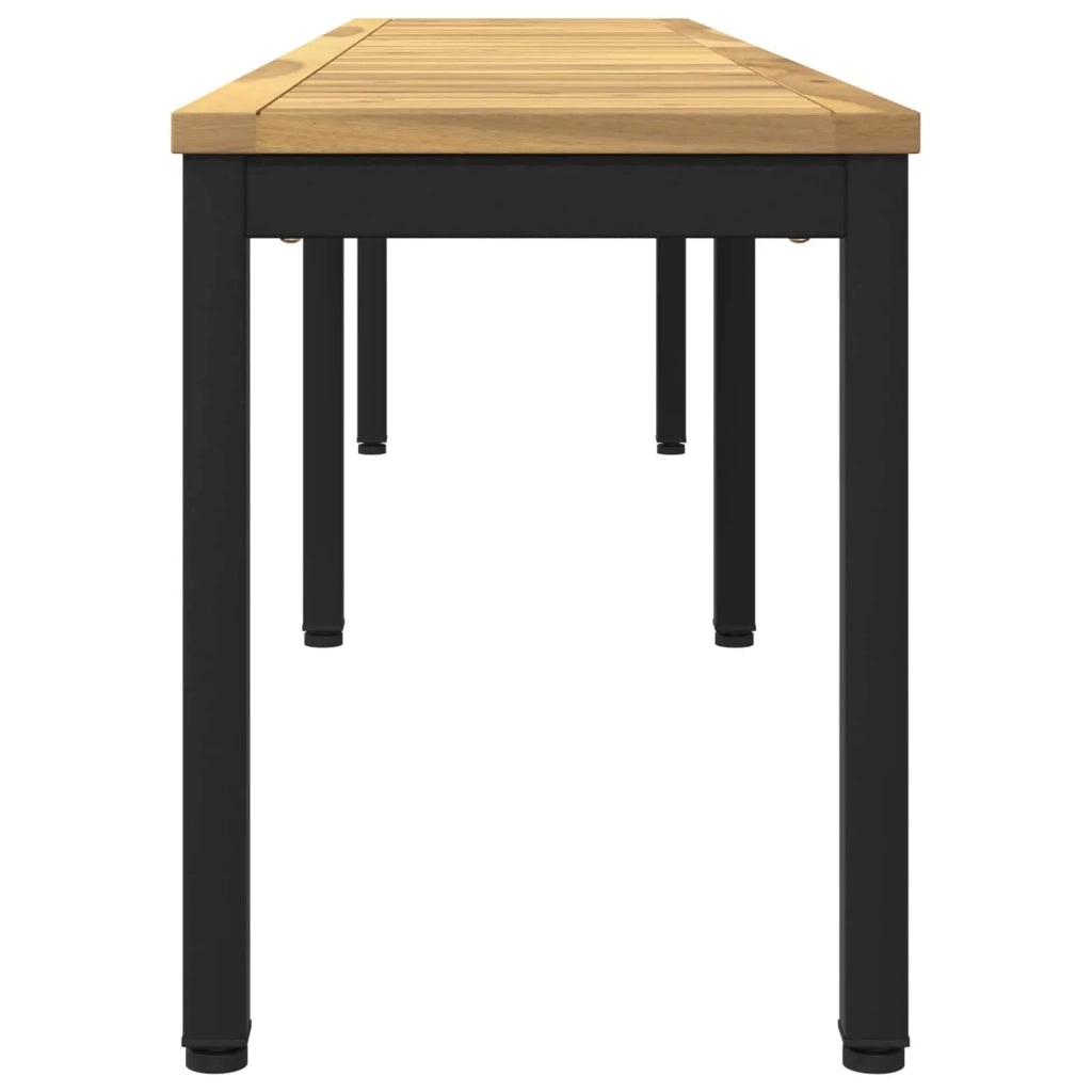 Panchina da giardino 201 x 35 x 45 cm Legno di Acacia Massello 901752