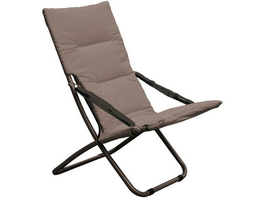 sedia pieghevole capri cm. 83x50x93 h col. grigio scuro cod:ferx.vit51167