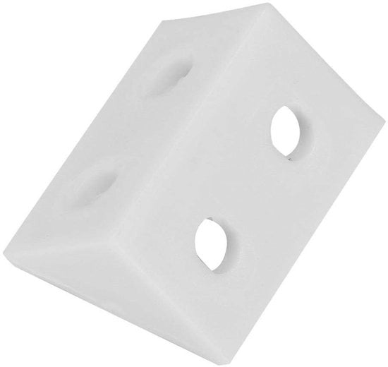 Fissi L laterali 50 pezzi - Plastica - Forma L - Fissaggio angolare - Mobili - Duraturo e Resistenti agli Urto - Fissaggi angolari