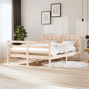 Giroletto-Struttura Letto in Legno Massello 140x200 cm 389301