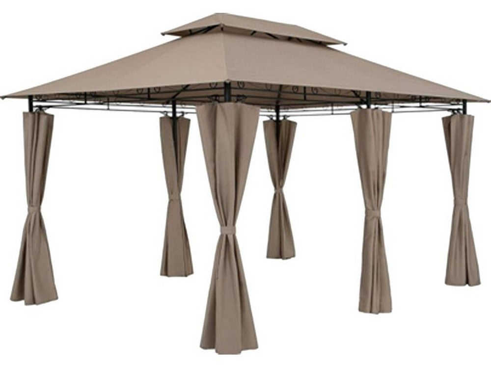 gazebo kassy mt. 3x4x2,6 h col. ecr¨ scuro cod:ferx.vit51183