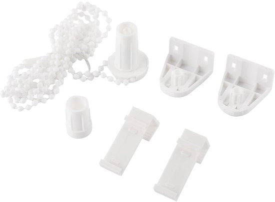 Set di riparazione per tende a rotolo - connettore/attacco - catena a gabbia 89cm - per tubi da 17-18mm - alta qualità plastica - facile da usare - decorazione per finestre
