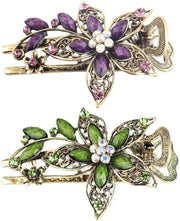 Spille per capelli a tema fiorale - Accessori per capelli femminili - Accessori per capelli retro - Accessori per capelli creativi - 2 pezzi - Materiale duraturo