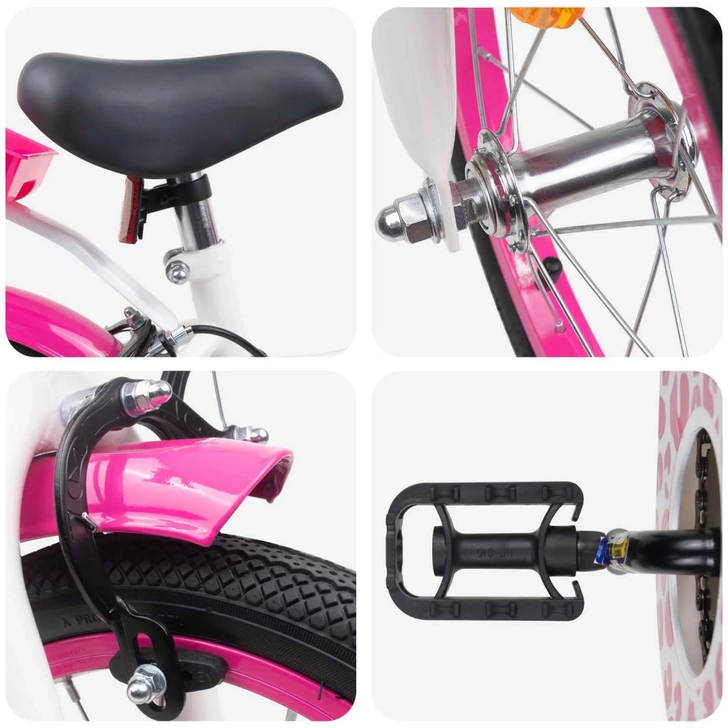 Bicicletta per Bambini 12 Pollici per bambini di 2-4 anni Rosa 42009592