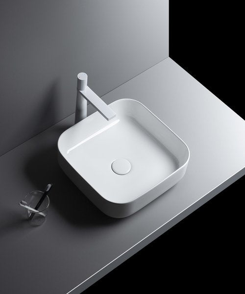 Lavabo appoggio 38,5 x 38,5cm BIANCO OPACO
