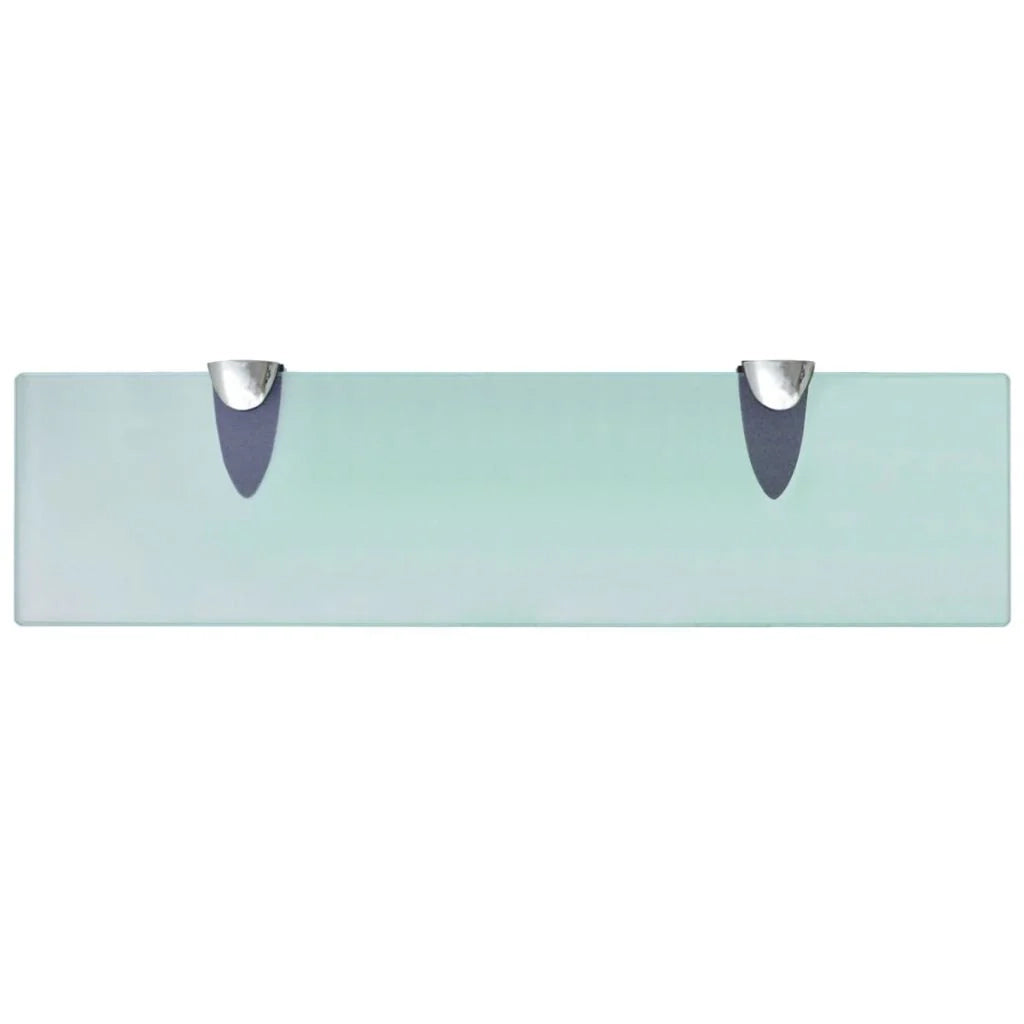 Mensola moderna in vetro da parete 40 x 10 cm spessore 8 mm 2702120/2