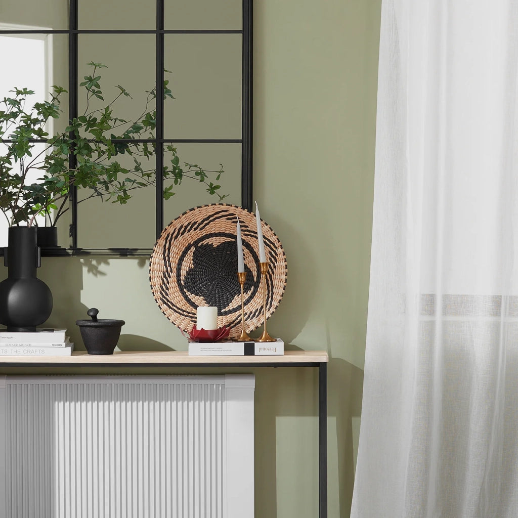 Tavolo da Consolle Vintage Tavolo da Ingresso Tavolo per Divano salvaspazio L120*P20*A80 cm Beige FSB19-XL-Z
