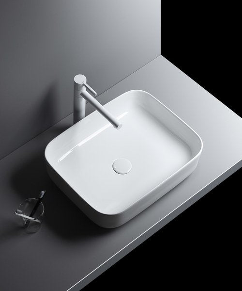 Lavabo appoggio 50 x 40 cm BIANCO LUCIDO