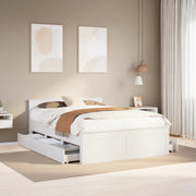 Giroletto senza Materasso con Testata-Struttura Letto Bianco 150x200 cm Pino