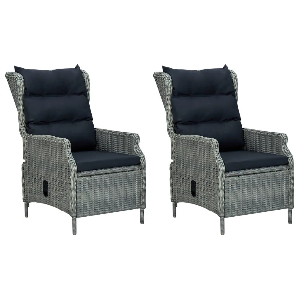 Set Mobili da Pranzo per Giardino 7 pz Grigio 3067845
