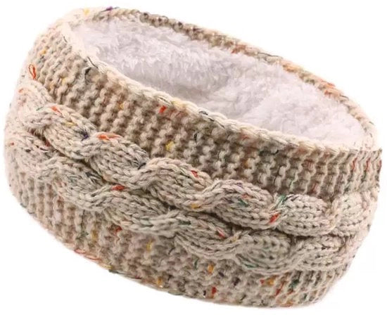 Fascia per donna con copertura di lana, fascia per donna con copertura di lana, 3-pack, copertura di lana, orecchini caldi in acrilico, cappelli per autunno e inverno (verde + marrone + grigio)
