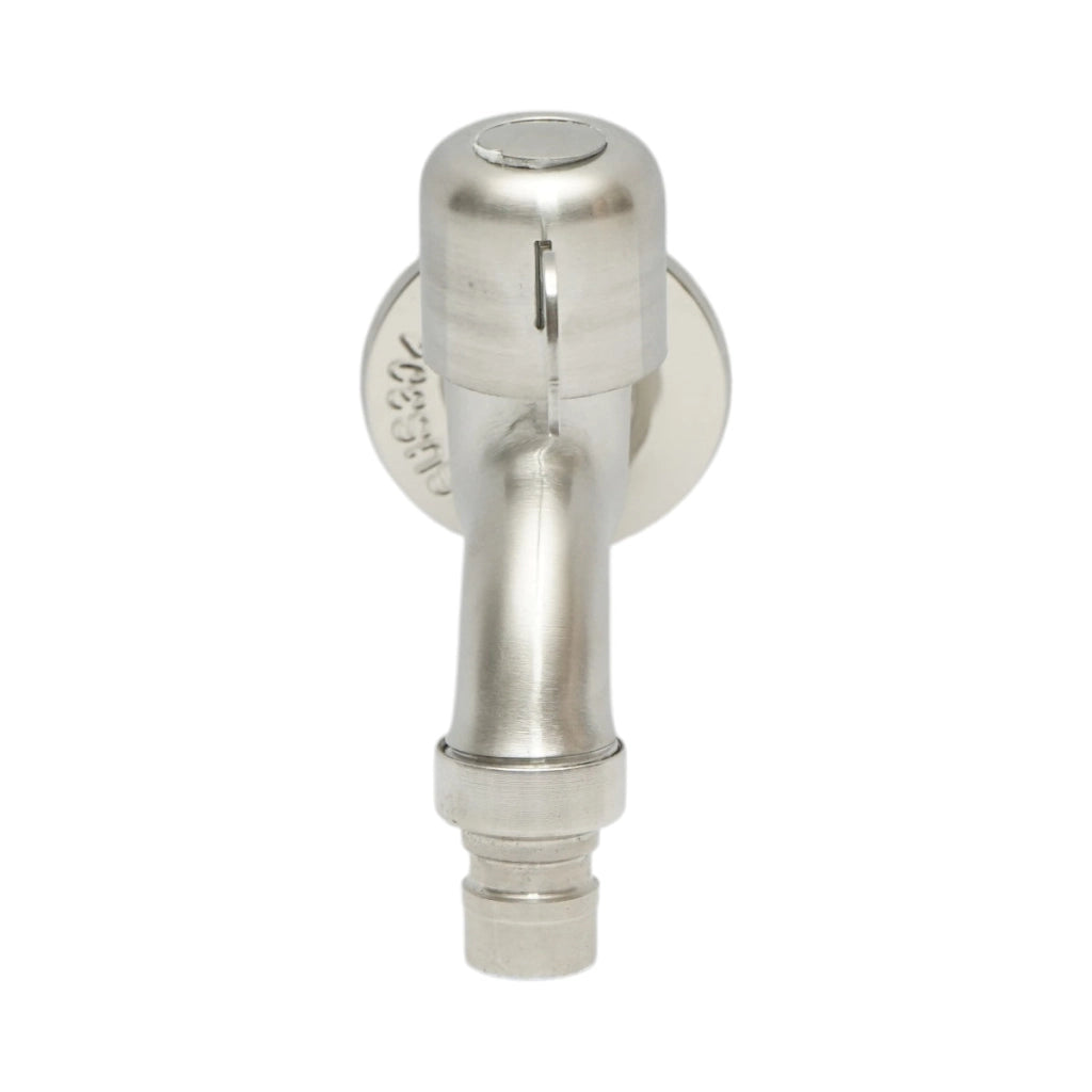 Rubinetto per acqua di servizio, a parete, in acciaio inox