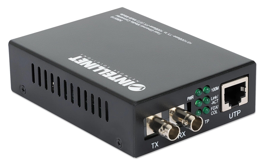 Convertitore RJ45 - Fibra ST 100Base-TX