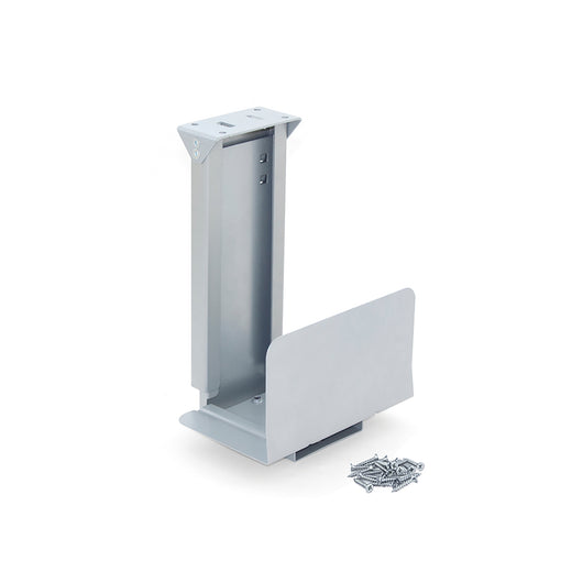 Emuca Supporto CPU, Verniciato alluminio, Acciaio, 1 u.