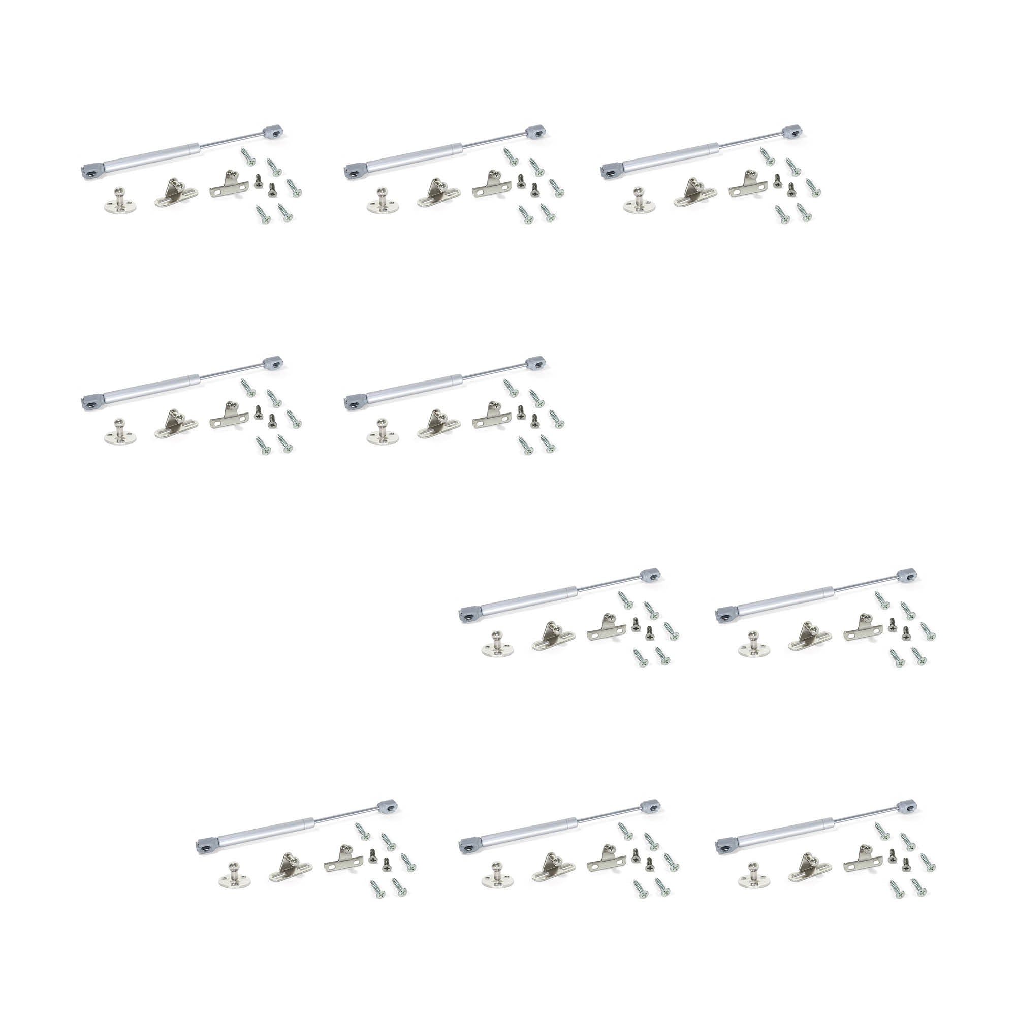 Pistone a gas H con agganci per ante per pensili