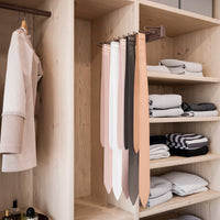 Emuca Porta cravatte laterale estraibile Moka, Verniciato moka, Tecnoplastica e Alluminio, 1 u.