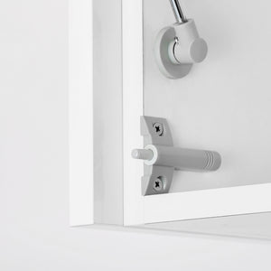 Emuca Pistone per porta a battente Minidamp 2, Chiusura soft, Acciaio, Grigio, 10 u.