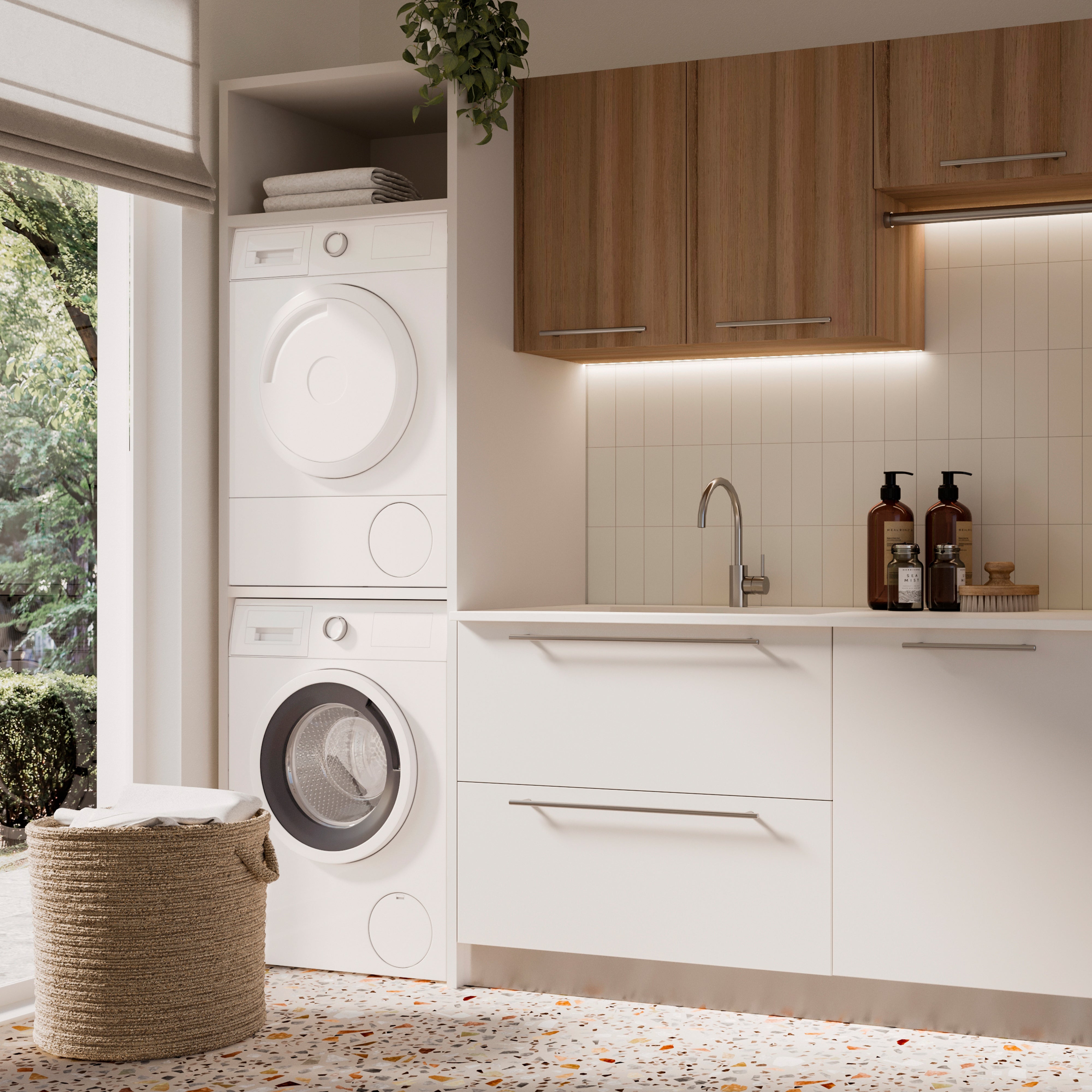 Emuca Maniglia per mobile Orlando, L 306 mm, interasse 256 mm, Acciaio, Nichel satinato, 1 lotto di 10 unitÃ 