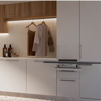 Emuca Maniglia per mobile Orlando, L 306 mm, interasse 256 mm, Acciaio, Nichel satinato, 1 lotto di 10 unitÃ 