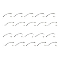 Emuca Maniglia per mobile Porto, L 228 mm, interasse 192 mm, Nichel satinado, Acciaio, 1 lotto di 20 unitÃ 