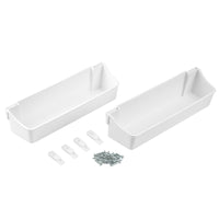 Emuca Set vaschette ausiliare, 350, Plastica bianca, Tecnoplastica, 1 u.