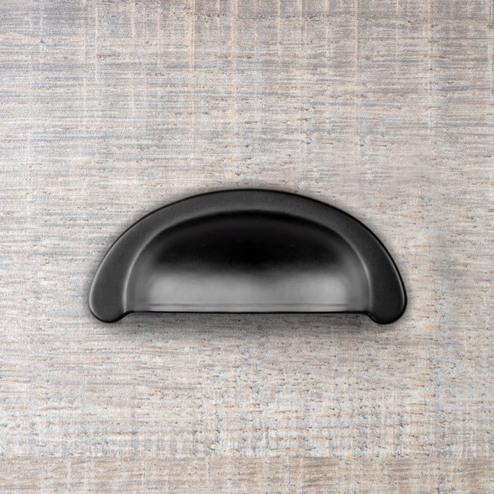 Emuca Maniglia per mobile Marrakech, L 77 mm, interasse 64 mm, Zama, Nero, 1 lotto di 20 unitÃ 