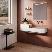 Emuca Maniglia per mobile Setubal, L 198 mm, interasse 128 mm, Alluminio, Anodizzato opaco, 1 lotto di 25 unitÃ 